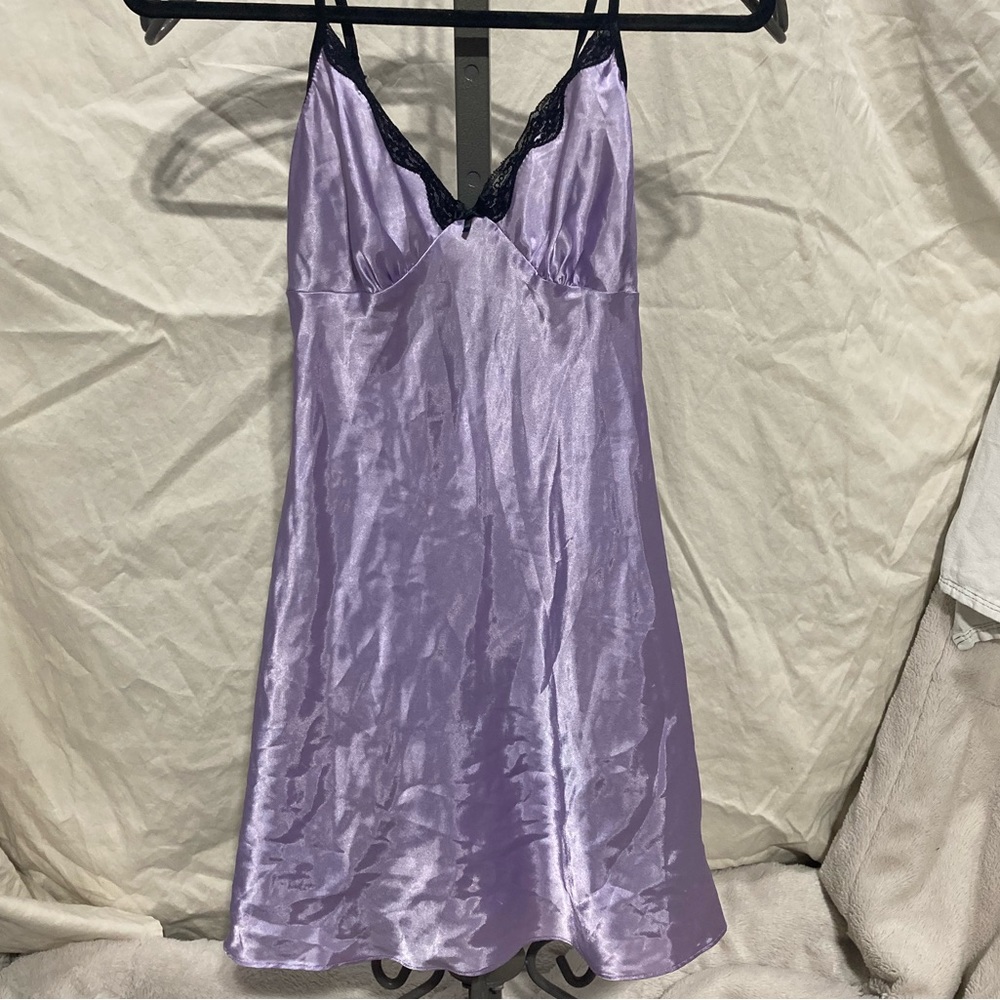 Apt 9 woman’s purple and black nightgown with lace. Intimates - worn 1 time
